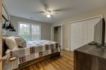 Guest Bedroom with King Bed, Smart TV and Walk-In Closet
